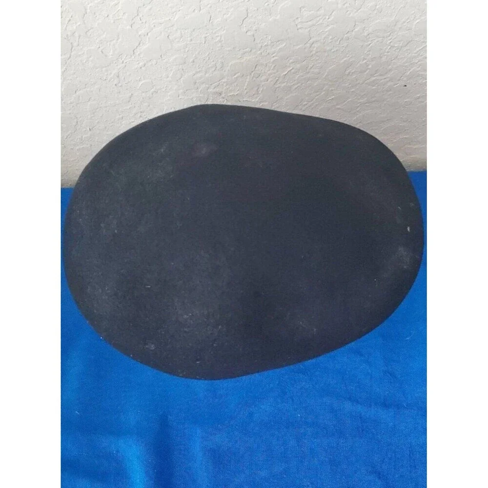 VVTG Country Gentleman Black Wool Flat Cap Cabbie Hat Men's Size M - Fair/TLC